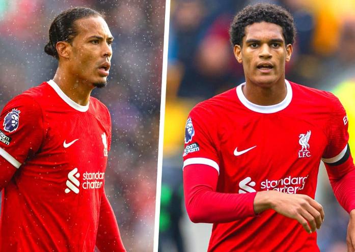 Virgil van Dijk i Jarell Quansah/fot. thiisanfield.com